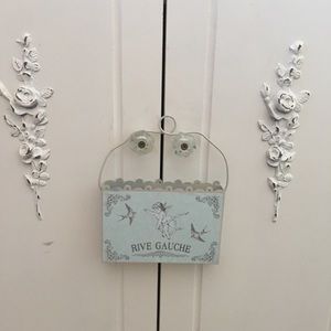 Vintage inspired letter holder.